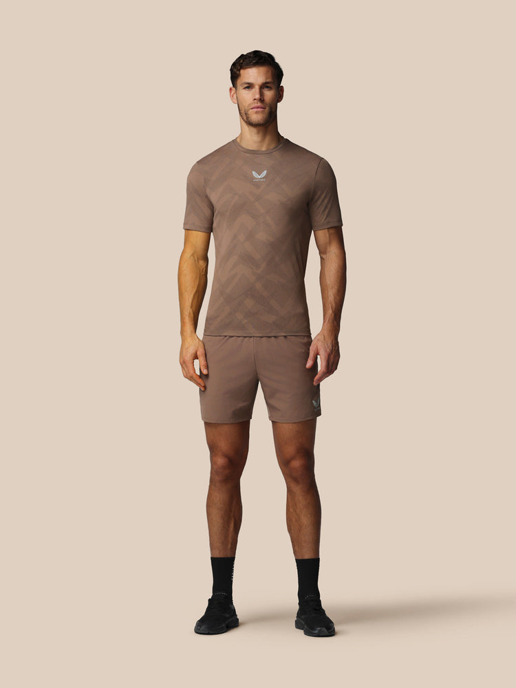 Herren Apex Engineered Kurzarm T-Shirt - Deep Taupe