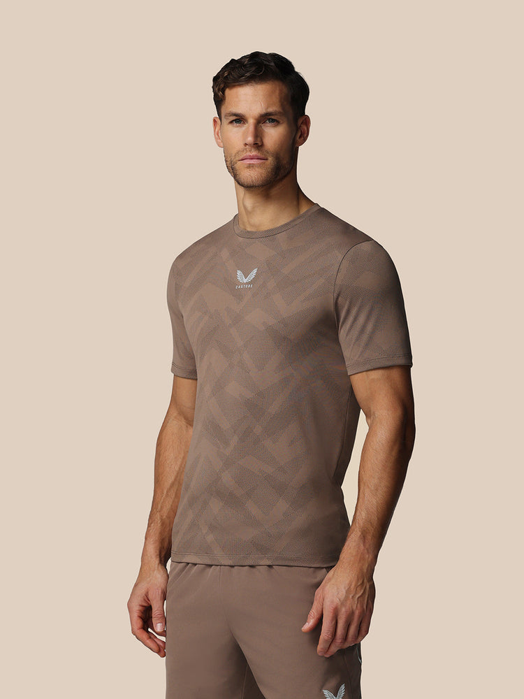 Herren Apex Engineered Kurzarm T-Shirt - Deep Taupe