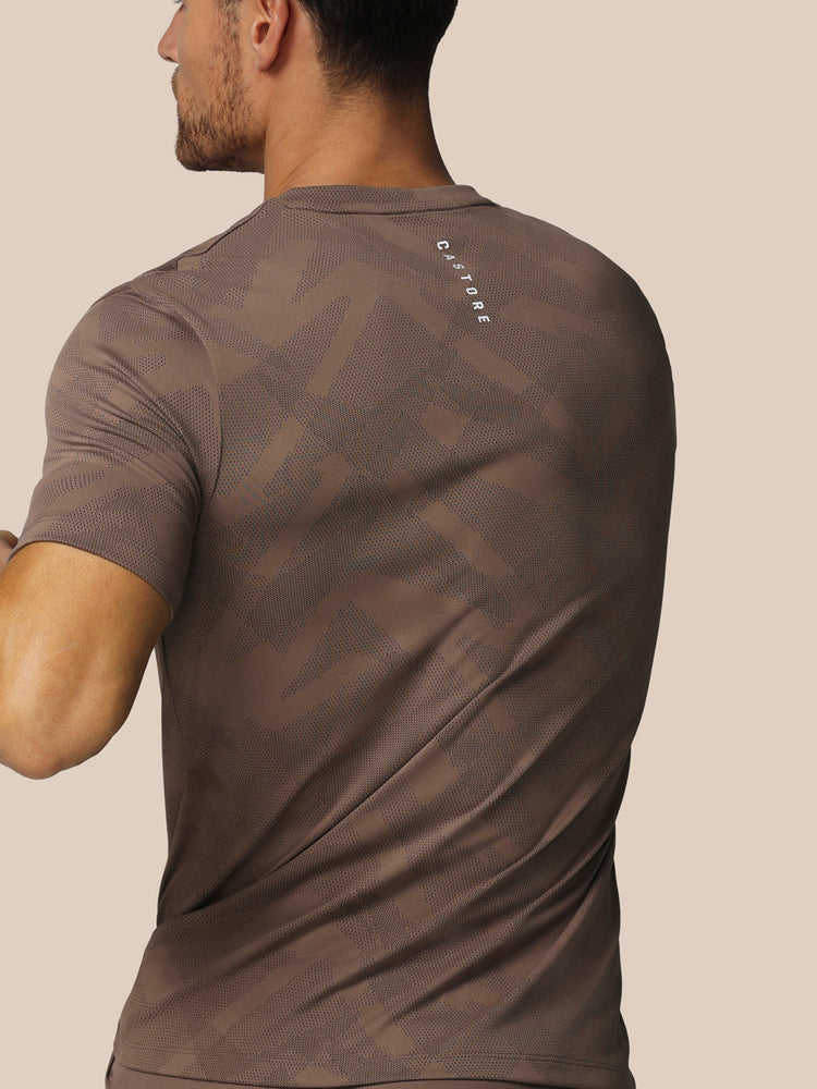 Herren Apex Engineered Kurzarm T-Shirt - Deep Taupe