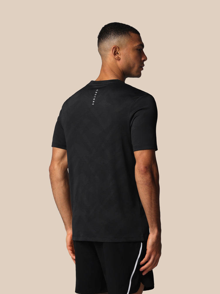 Herren Apex Engineered Kurzarm T-Shirt - Schwarz