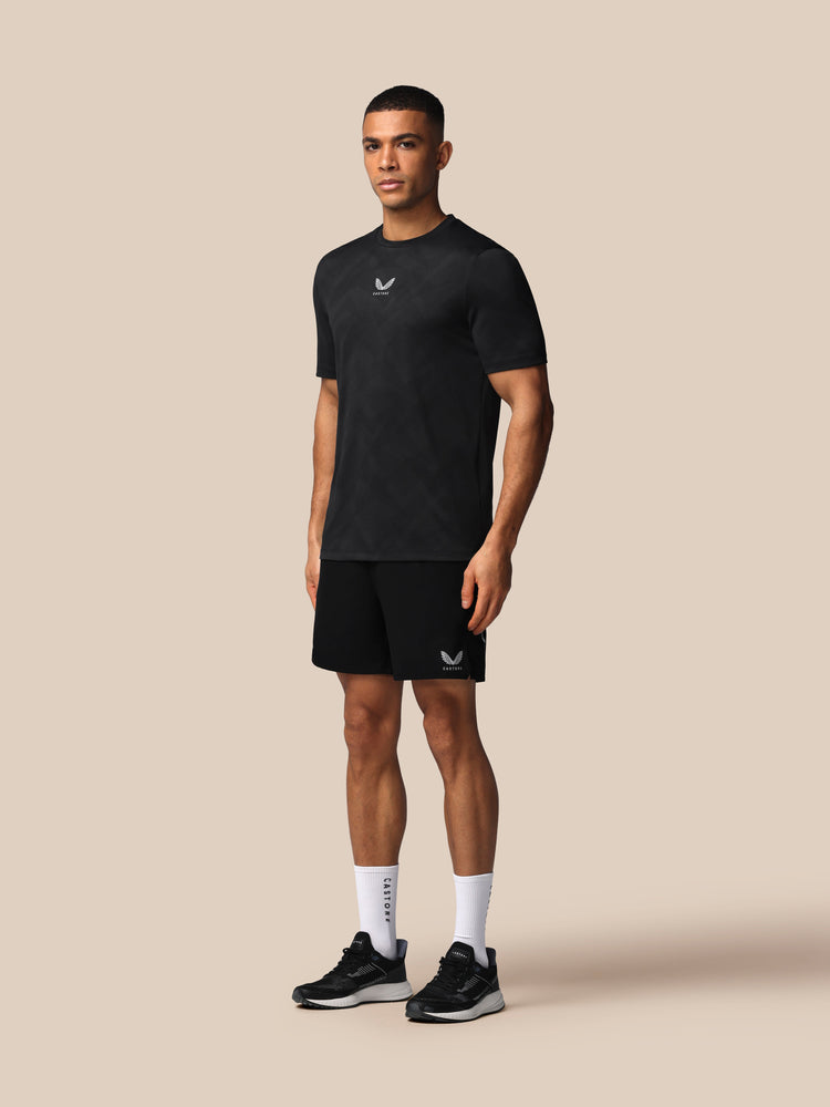 Herren Apex Engineered Kurzarm T-Shirt - Schwarz
