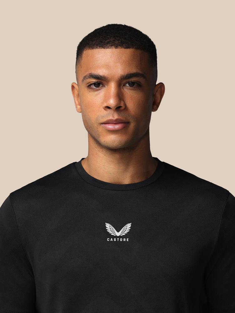 Herren Apex Engineered Kurzarm T-Shirt - Schwarz