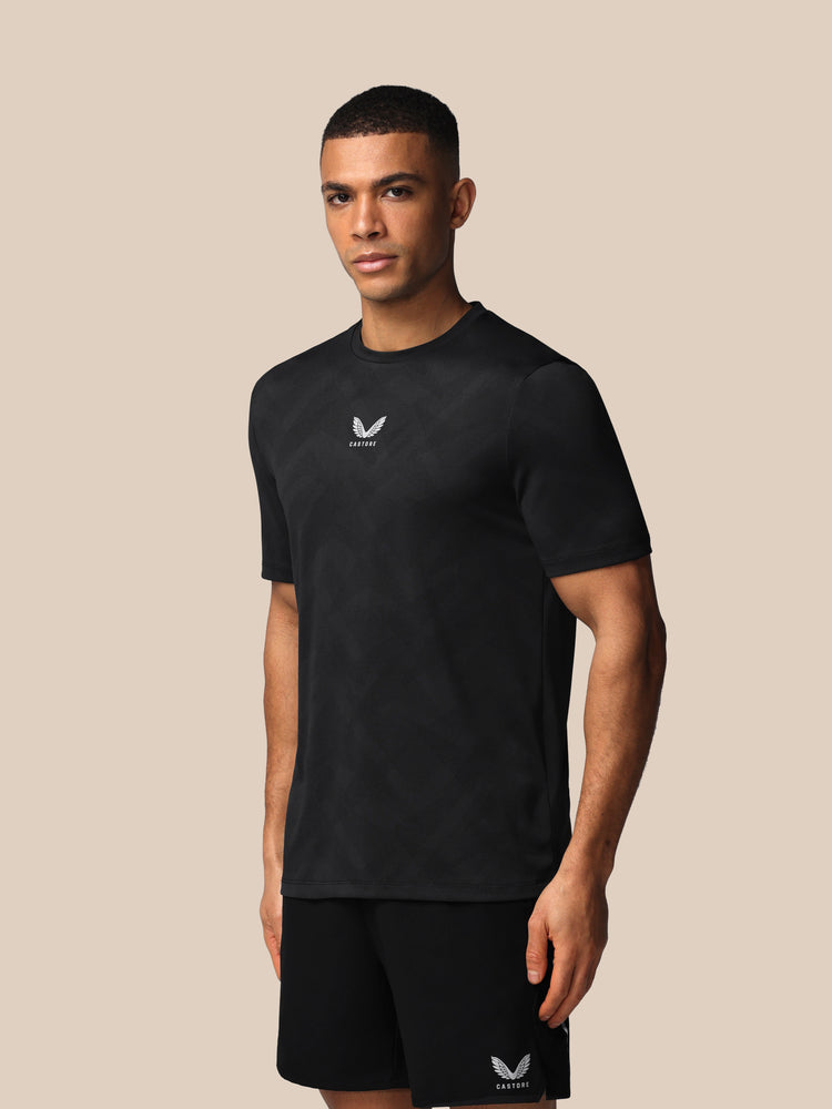 Herren Apex Engineered Kurzarm T-Shirt - Schwarz