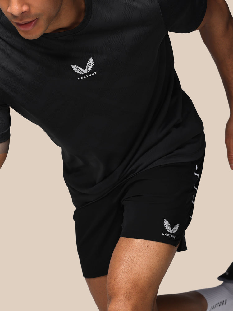 Herren Apex Engineered Kurzarm T-Shirt - Schwarz