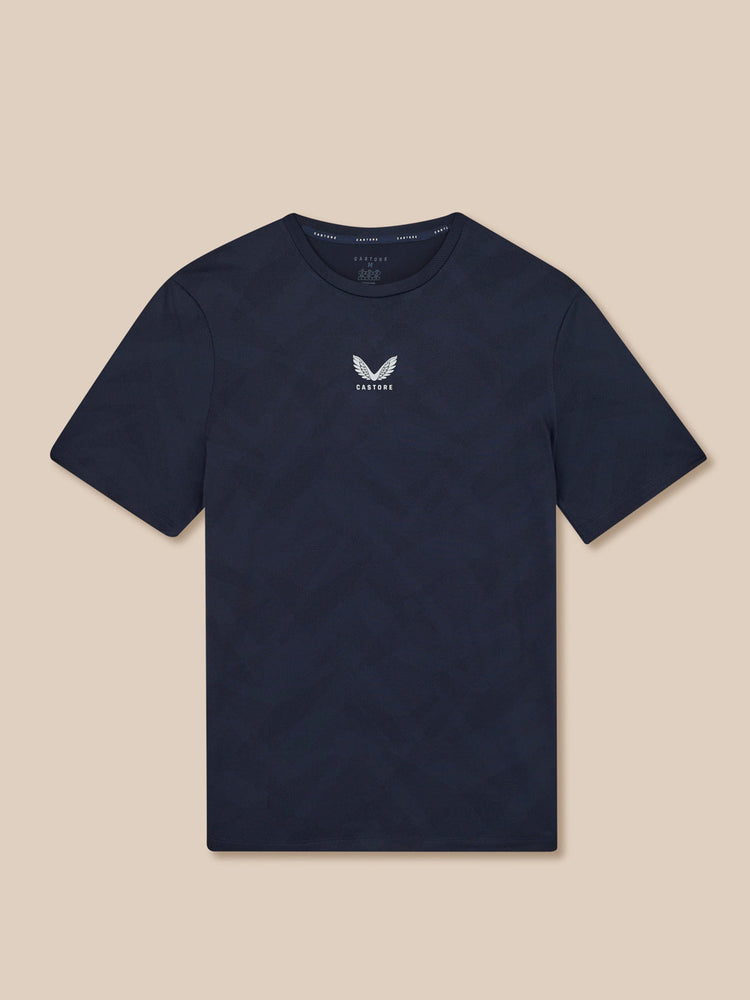 Herren Apex Engineered Kurzarm T-Shirt - Marineblau