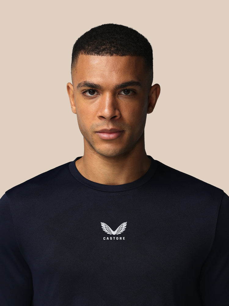 Herren Apex Engineered Kurzarm T-Shirt - Marineblau