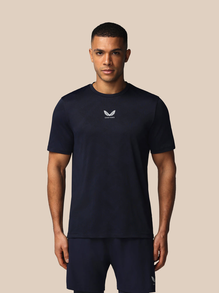 Herren Apex Engineered Kurzarm T-Shirt - Marineblau
