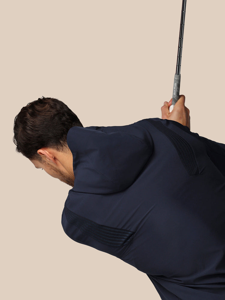Herren Golf Performance Hoodie - Marineblau