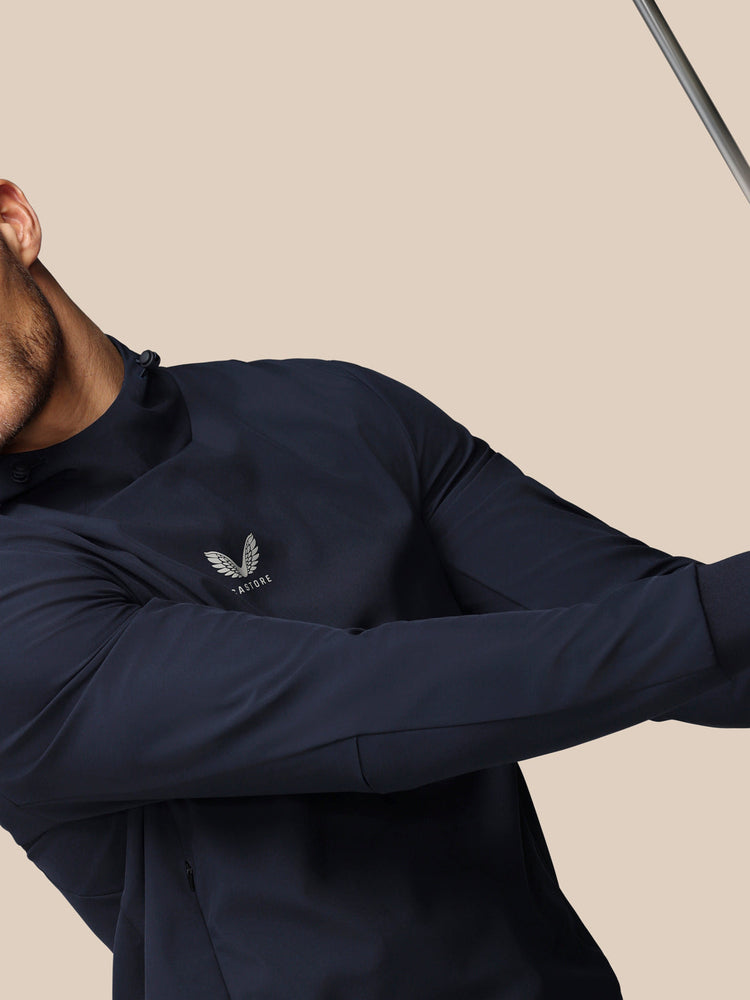 Herren Golf Performance Hoodie - Marineblau