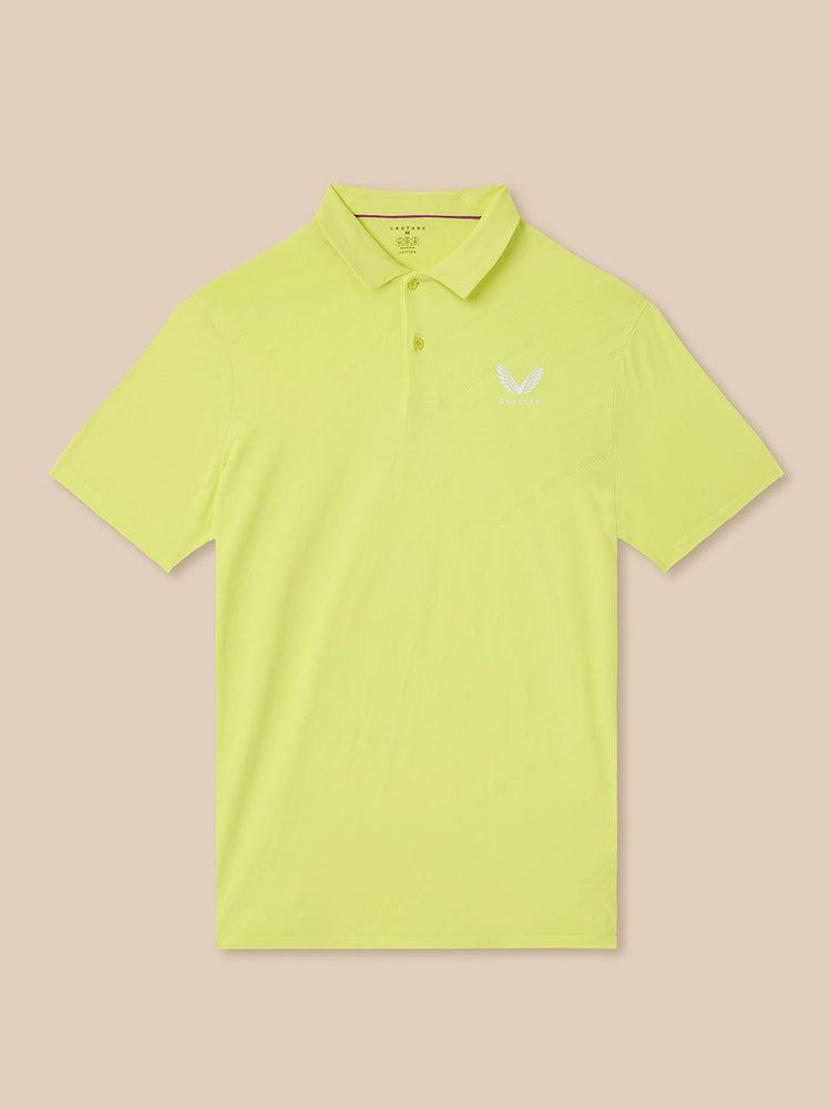 Herren Golf LVS Engineered Knit Kurzarm Polo - Lime