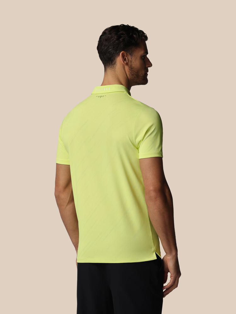 Herren Golf LVS Engineered Knit Kurzarm Polo - Lime