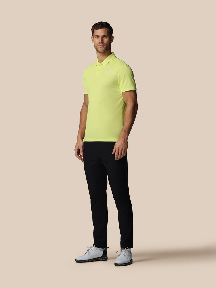 Herren Golf LVS Engineered Knit Kurzarm Polo - Lime