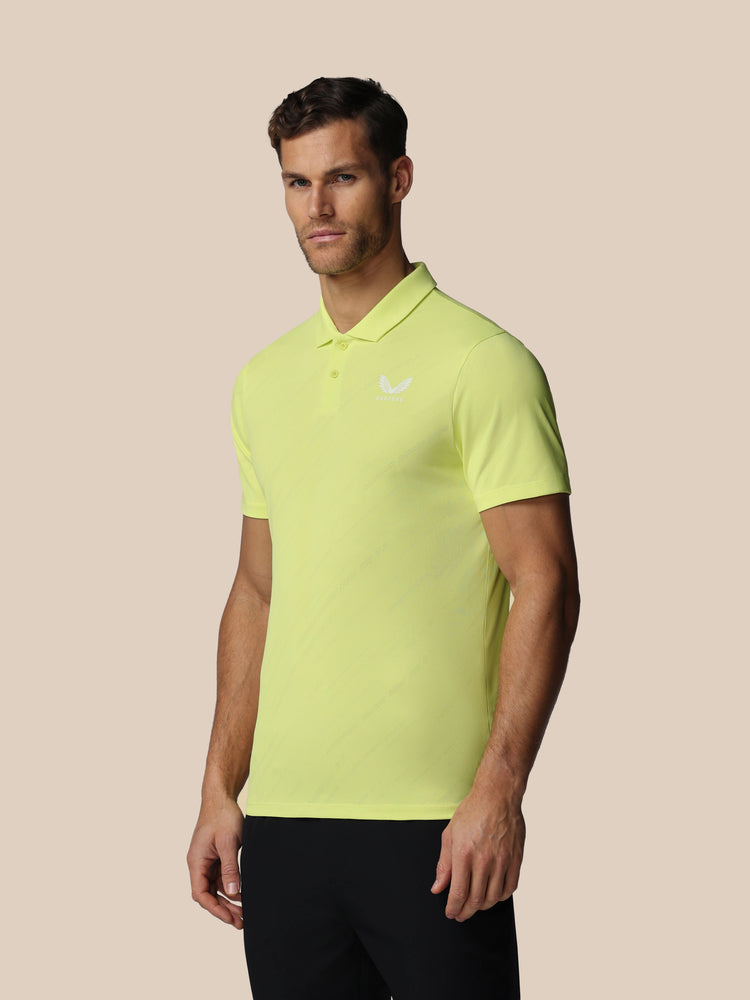 Herren Golf LVS Engineered Knit Kurzarm Polo - Lime