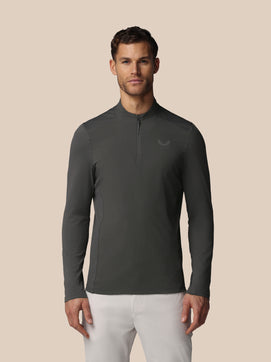 Herren Golf LVS Viertelreißverschluss Langärmliges Oberteil - Gunmetal