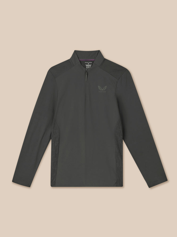 Herren Golf LVS Viertelreißverschluss Langärmliges Oberteil - Gunmetal