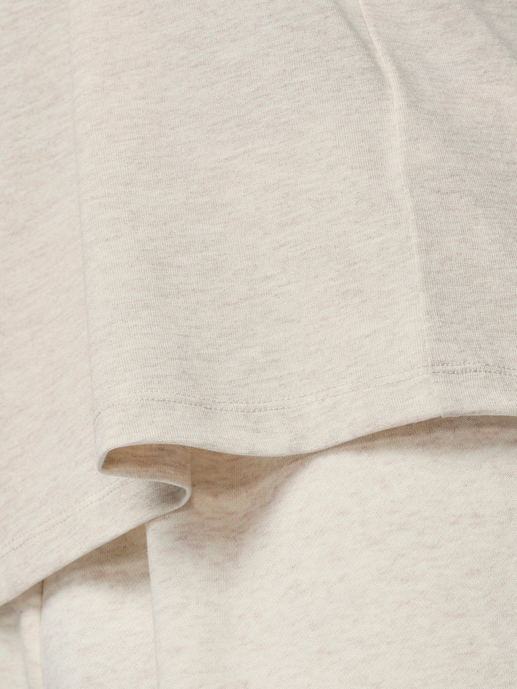 Herren Adapt Cotton Kurzarm Locker Sitzendes T-Shirt - Oatmeal Marl