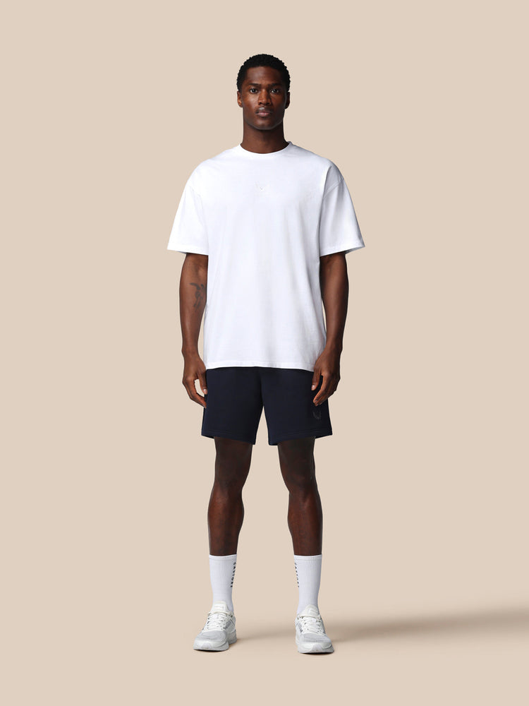 Herren Adapt Cotton Kurzarm Locker Sitzendes T-Shirt - Weiß
