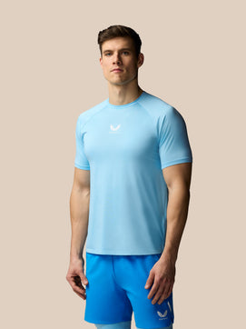 Herren Apex Tennis Kurzarm T-Shirt - Himmelblau