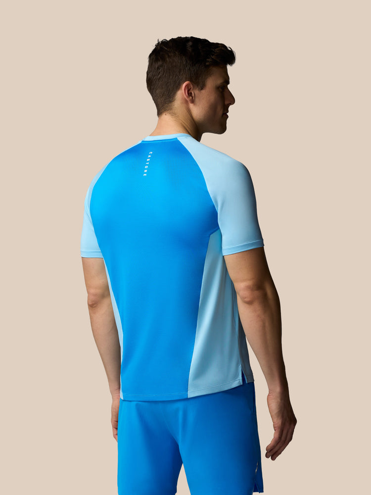 Herren Apex Tennis Kurzarm T-Shirt - Himmelblau