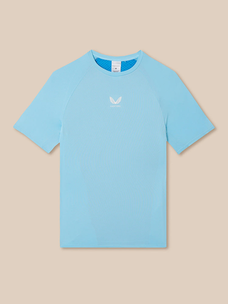 Herren Apex Tennis Kurzarm T-Shirt - Himmelblau