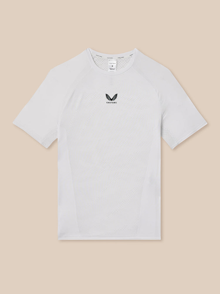 Herren Apex Tennis Kurzarm T-Shirt - Weiß