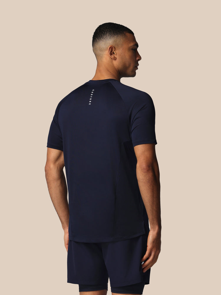 Herren Apex Tennis Kurzarm T-Shirt - Marineblau