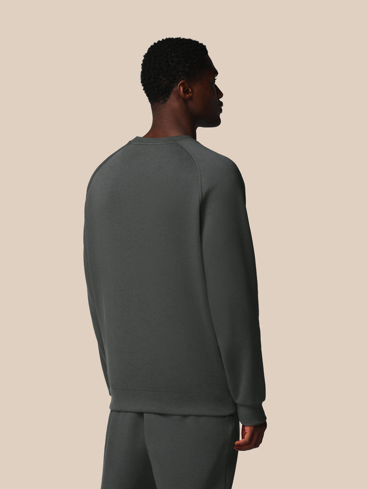 Herren Adapt Cotton Fleece Langärmliges Sweatshirt - Gunmetal