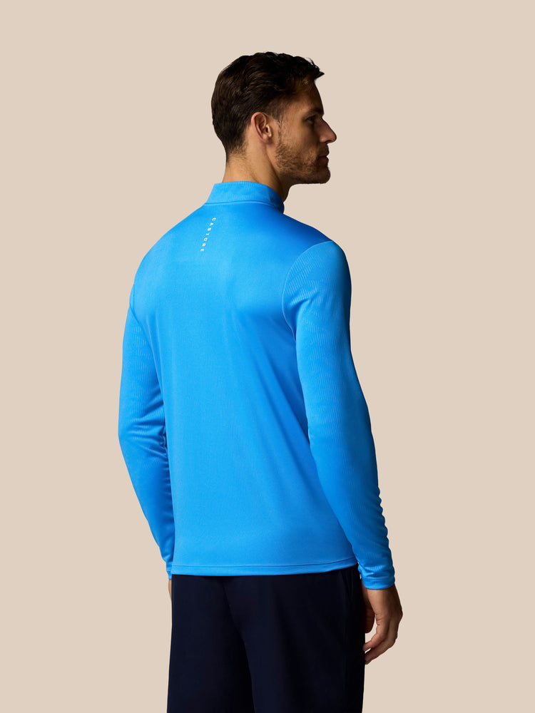 Adapt All-Over Print 1/4 Reißverschluss Oberteil - Blau