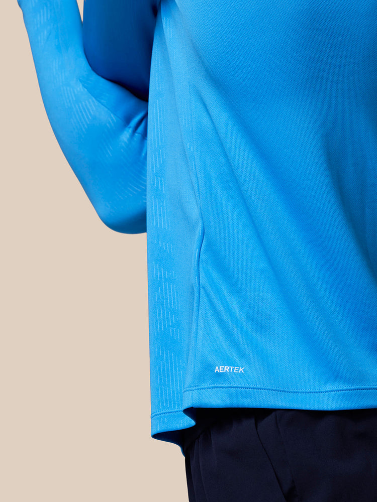 Adapt All-Over Print 1/4 Reißverschluss Oberteil - Blau