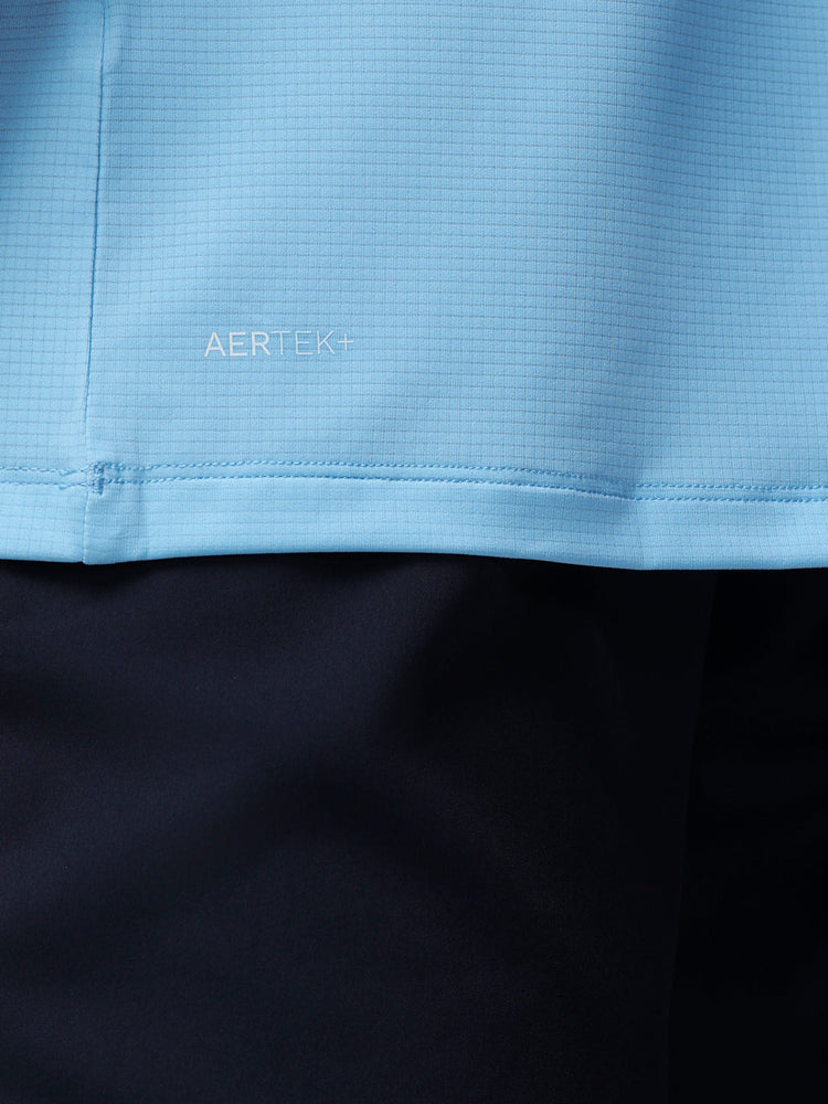 Herren Golf Map Bedrucktes Kurzarm Polo - Blau