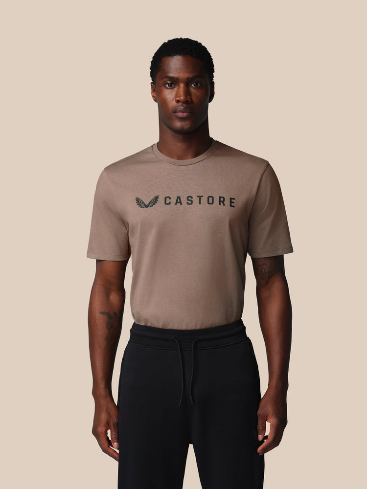 Herren Adapt Kurzarm Grafik T-Shirt - Deep Taupe