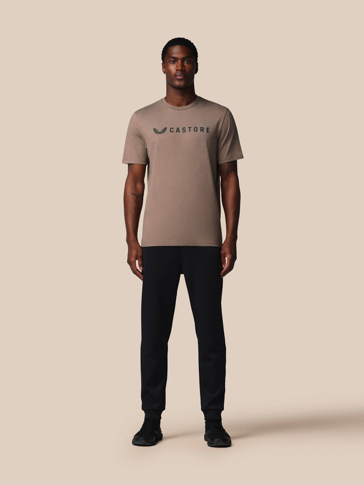 Herren Adapt Kurzarm Grafik T-Shirt - Deep Taupe