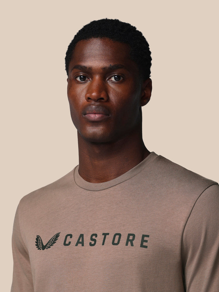 Herren Adapt Kurzarm Grafik T-Shirt - Deep Taupe
