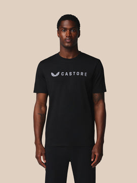 Herren Adapt Kurzarm Grafik T-Shirt - Castore Schwarz