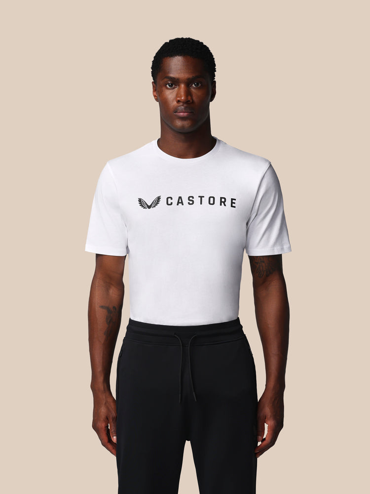Herren Adapt Kurzarm Grafik T-Shirt - Castore Weiß