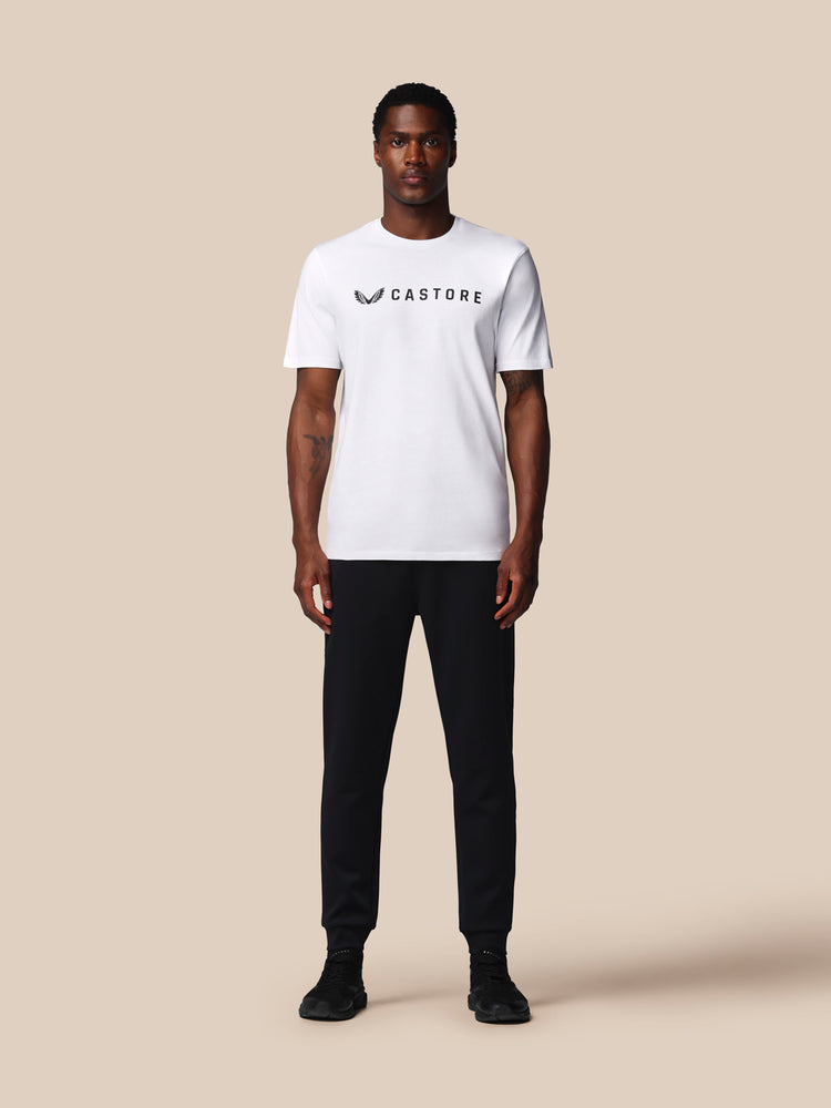 Herren Adapt Kurzarm Grafik T-Shirt - Castore Weiß
