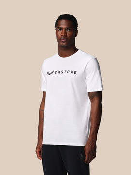 Herren Adapt Kurzarm Grafik T-Shirt - Castore Weiß
