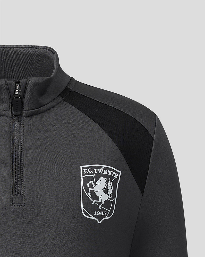 FC Twente Training 26/27 Coaches Midlayer Top - Junior - Gunmetal