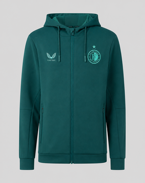 Feyenoord Travel 2026-2027 Hoodie - Junior - Grün