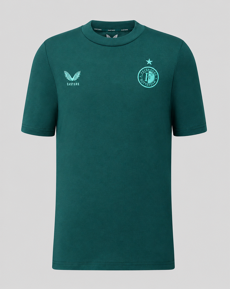 Feyenoord Travel 2026-2027 T-Shirt - Junior - Grün