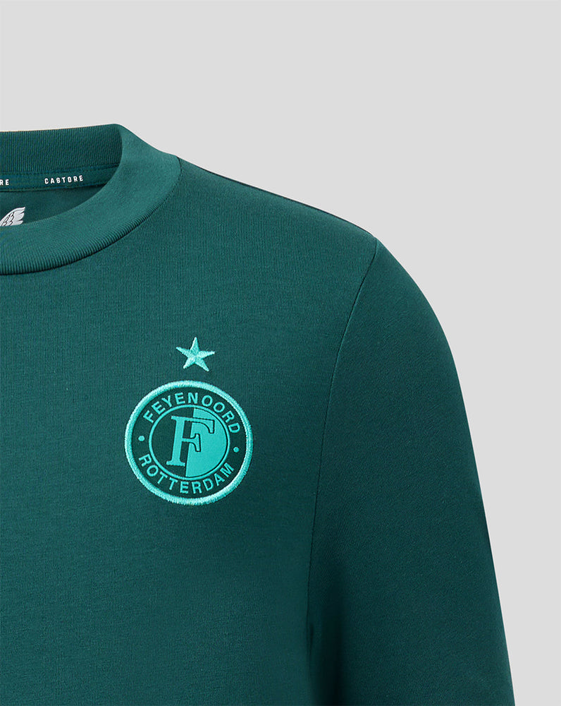 Feyenoord Travel 2026-2027 T-Shirt - Junior - Grün