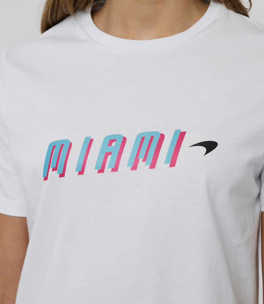 White Women's McLaren Miami Graphic T-Shirt