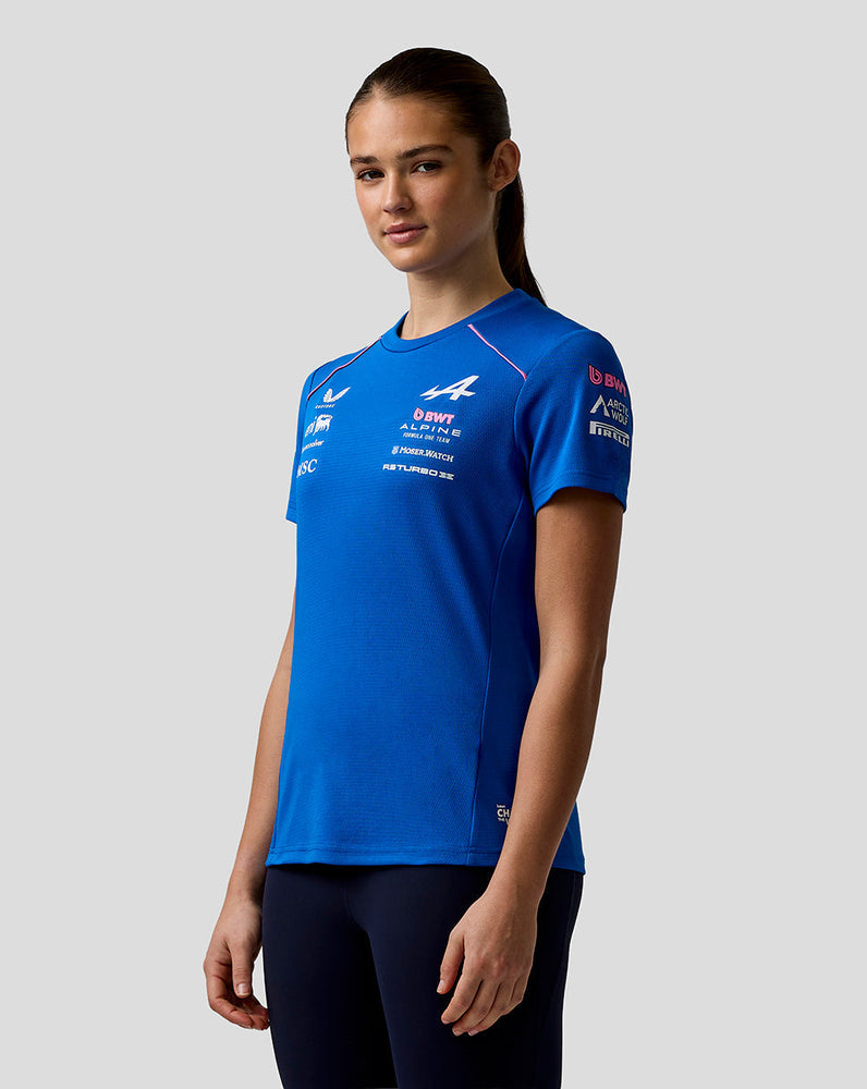 Offizielles Damen BWT Alpine Formula One Team Set Up T-Shirt