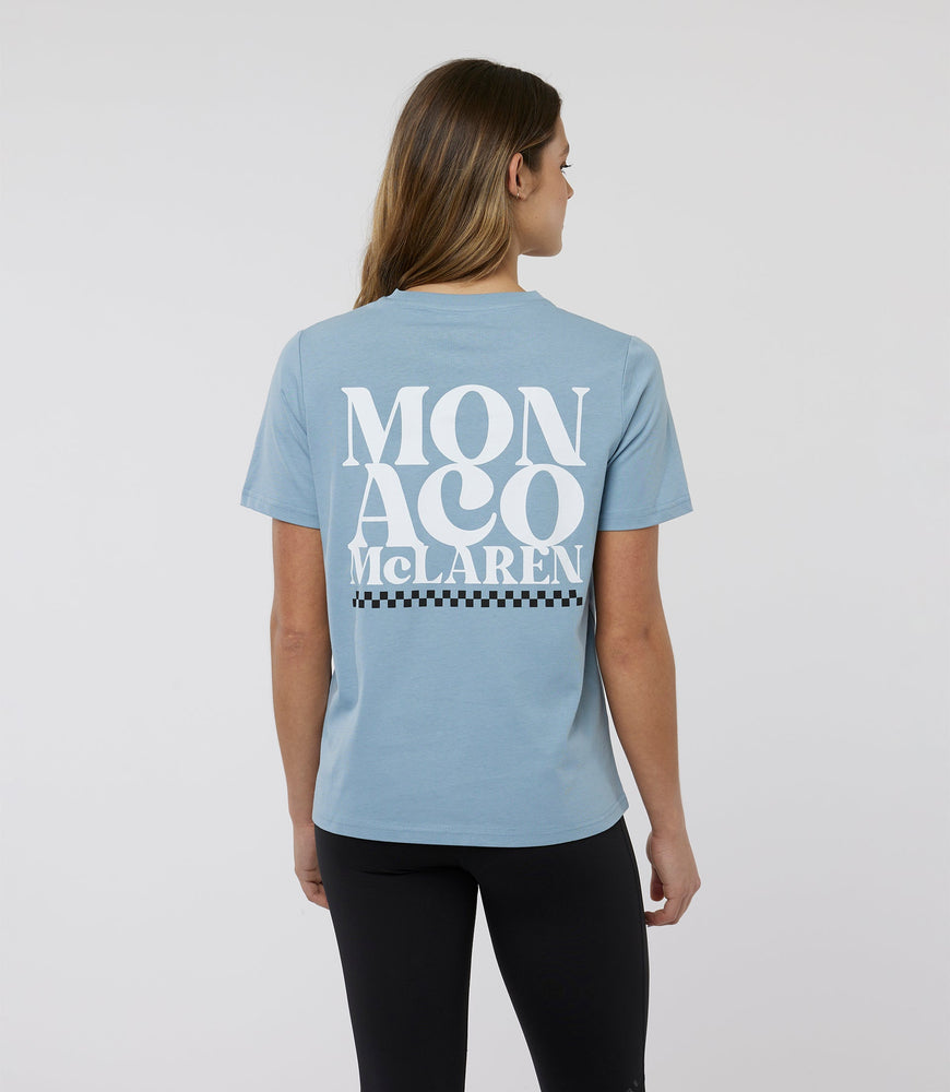 Stofblauw Vrouwen McLaren Monaco T-Shirt