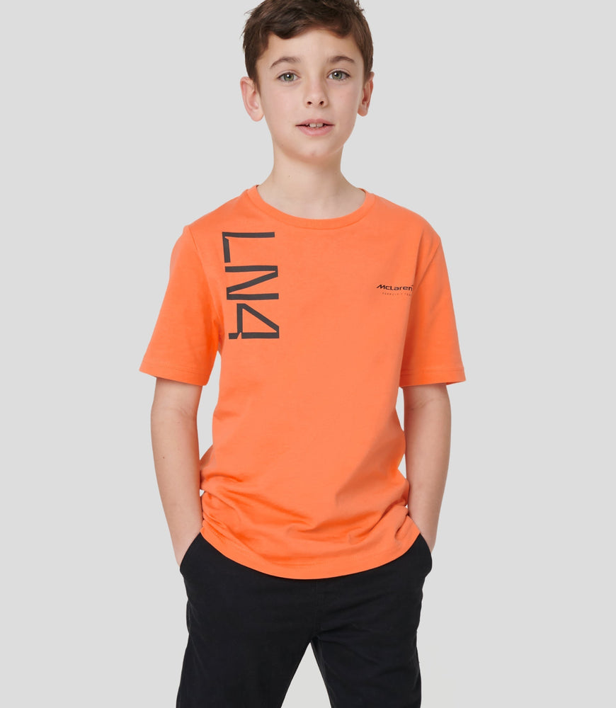 Junior McLaren Lando Norris Core T-shirt - Nektarine