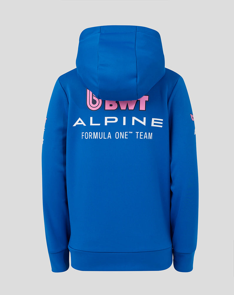 Offizieller Junior BWT Alpine Formula One Team Kapuzenpulli mit Reißverschluss