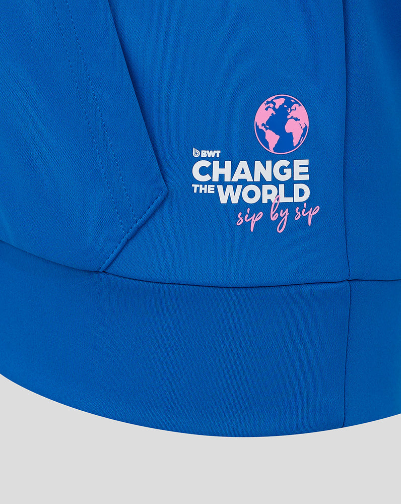 Offizieller Junior BWT Alpine Formula One Team Kapuzenpulli mit Reißverschluss