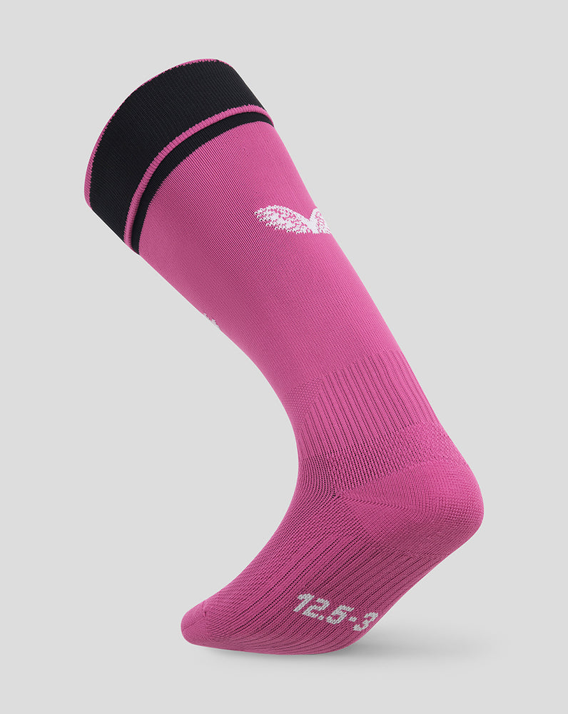 BAYER 04 GOALKEEPER AWAY SOCK - VIVID VIOLA/CAVIAR