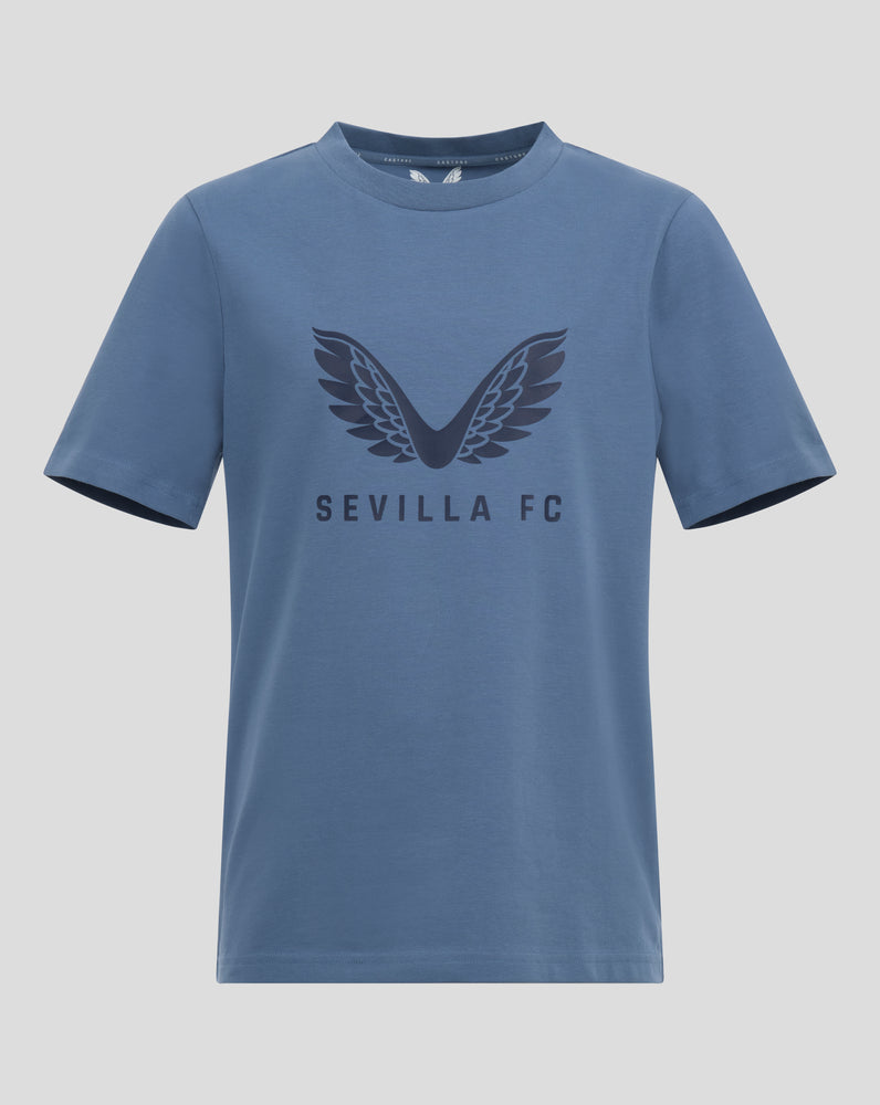 SEVILLA JUNIOR PRO SPIELER LOCK UP LOGO TEE - BLAU