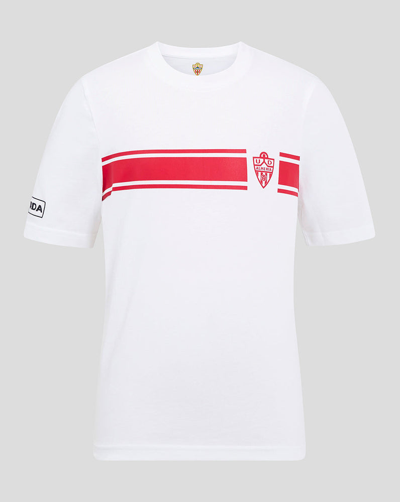 ALMERIA JUNIOR KLASSISCHES BAUMWOLL-T-SHIRT – WEISS
